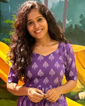 Violet Bloom Cotton Mid length maxi