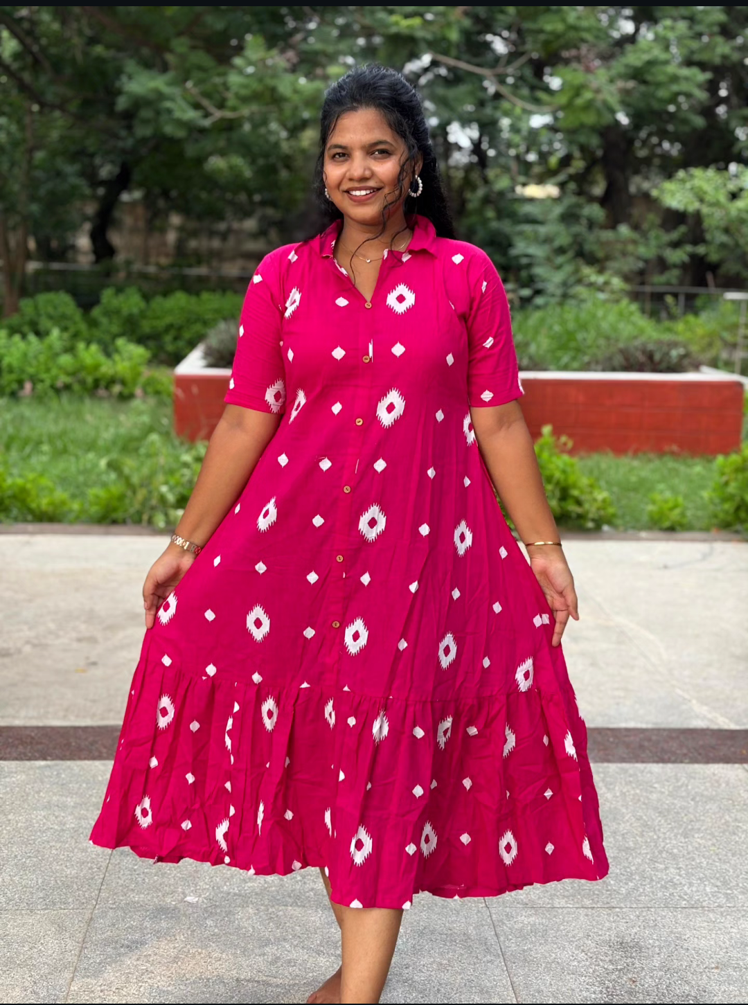 Avira 2 tier Cotton A-line Breeze Dress(limited edition)