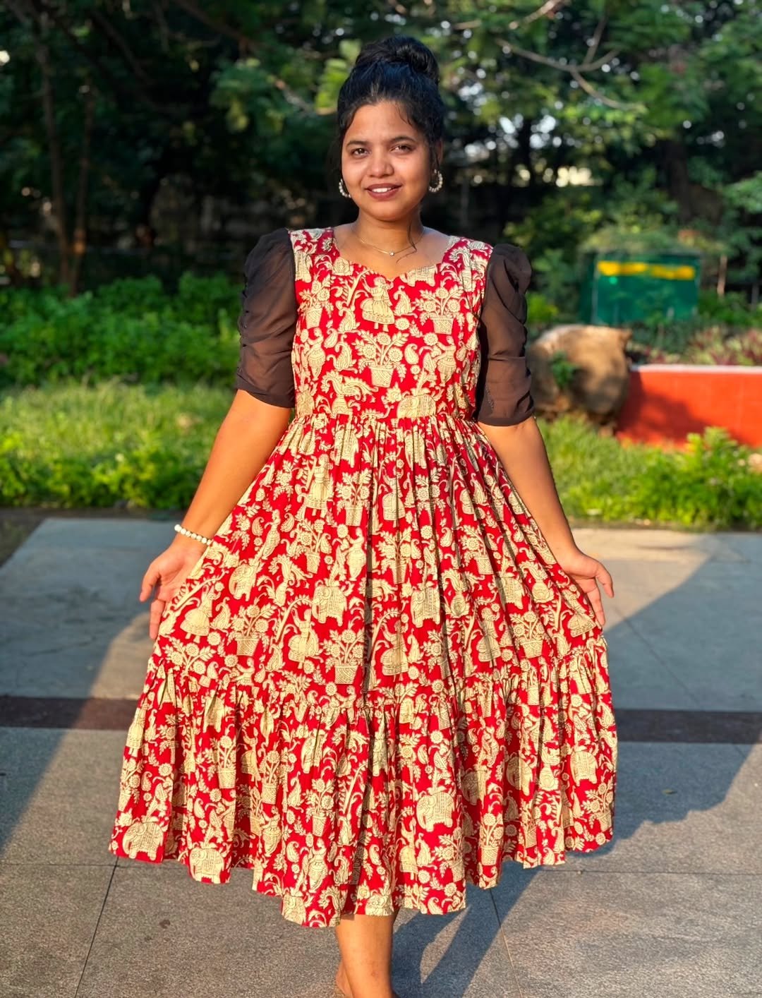 Beautiful Golden Hour Flared Dress