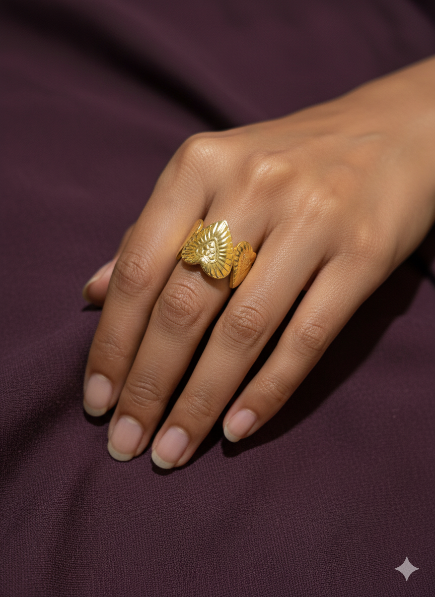 Sol Heart Statement Ring