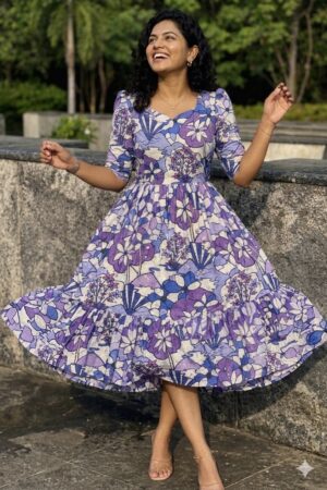 Pretty in purple💜 Lavender Garden Cotton Dress