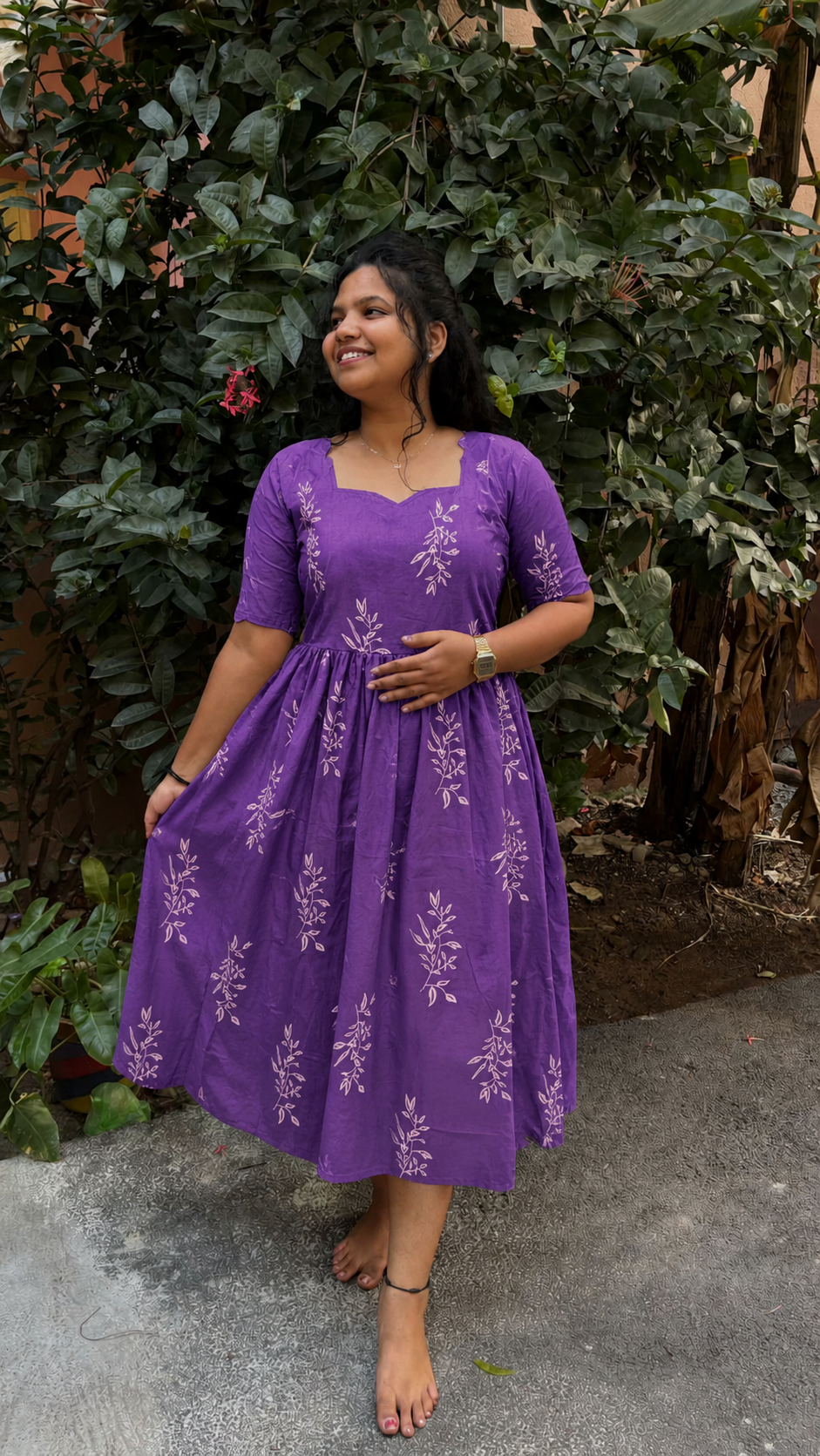 Viral Violet Twirl Dress