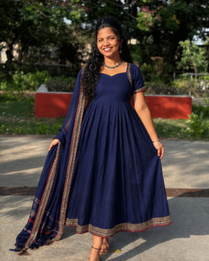 Chandni Royal navy blue Anarkali