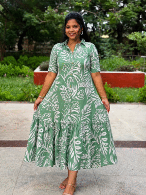 Tropical Breeze Shirt Dress
