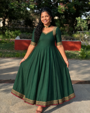 Mayura - Emerald Green Narayanpet Anarkali