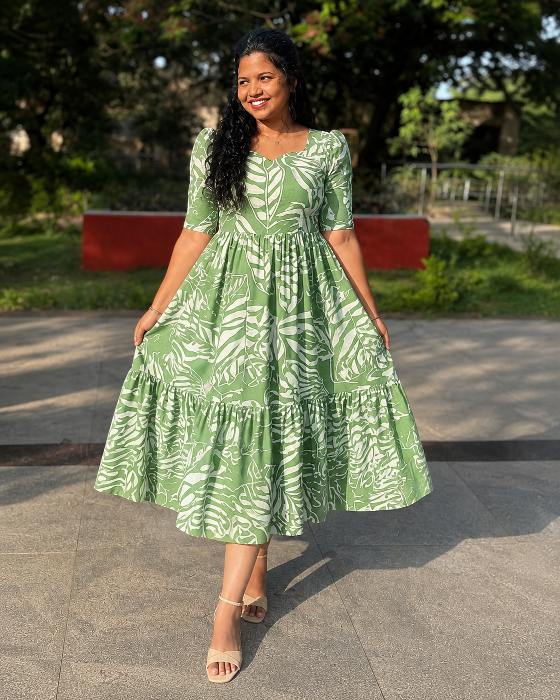 Hottest Green mid length maxi