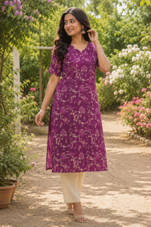 Purplish pink pretty floral