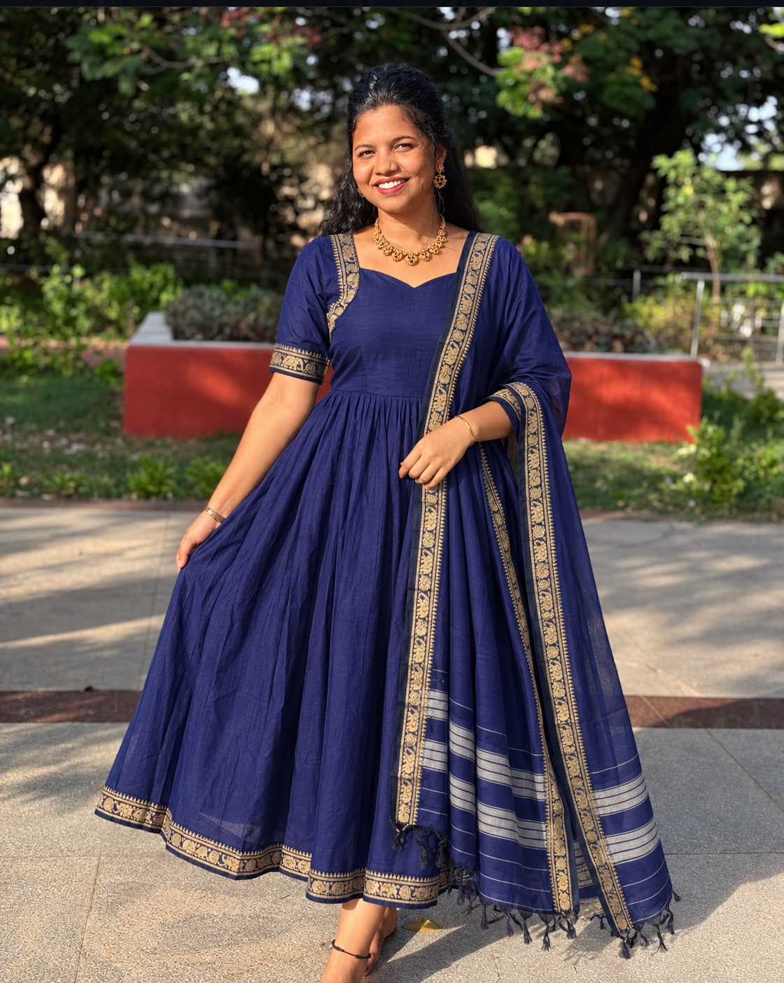 Rich BLUE COMFORT ANARKALI - Special edition